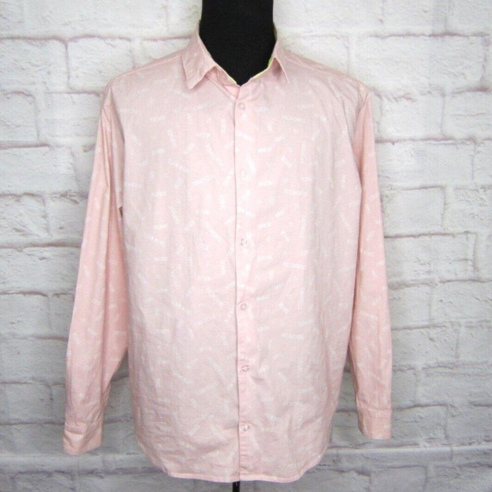 Disney Parks “Princess Collection" Pink Button Front Shirt Men's Size XXL